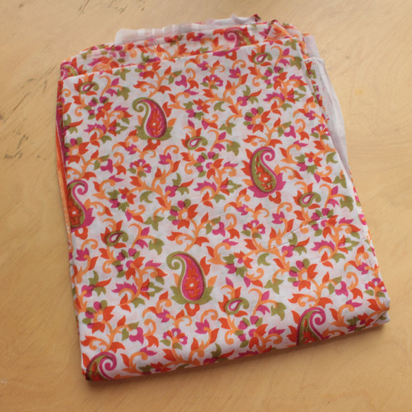 Tangy Tropic Tango - Lawn - 2 PC - Block Printed