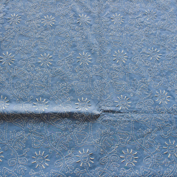 Powder Blue - Chikankari - Kurta