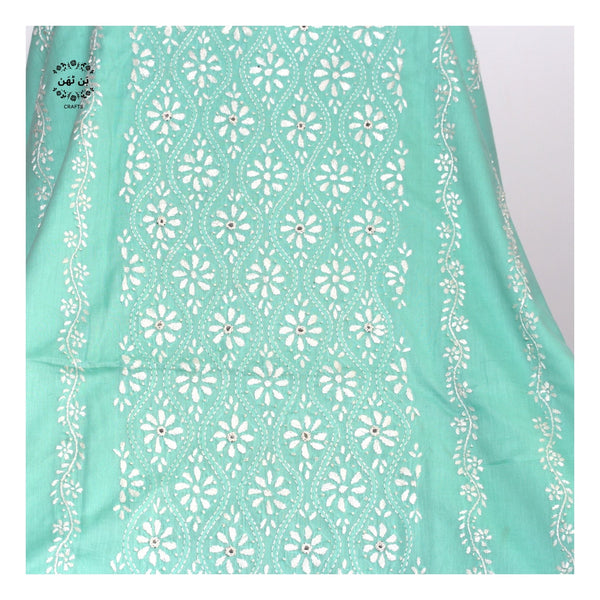 Aqua - 3-PC Suit (with mirror work)