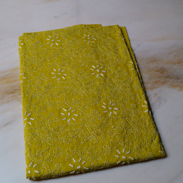 Olive - Chikankari - Kurta