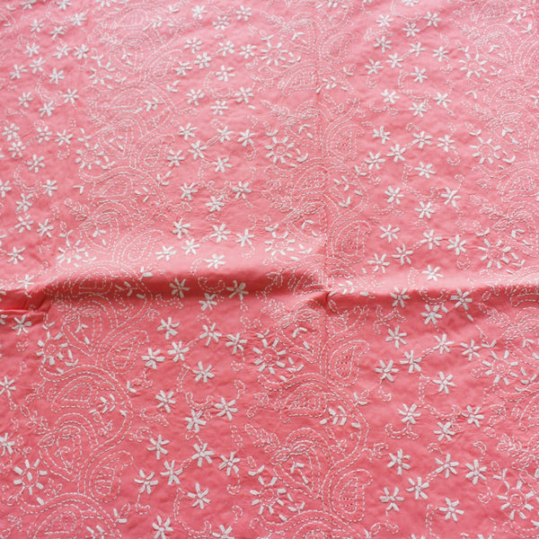 Salmon Pink - Chikankari - Kurta
