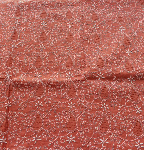 Muted Rust - Chikankari - Kurta