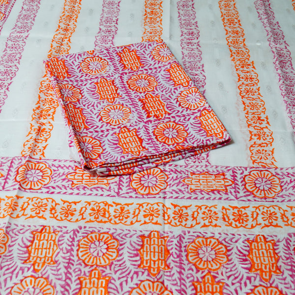 Coral Crush - Lawn - 2 PC - Block Printed