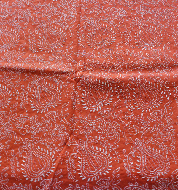 Rust - Chikankari - Kurta