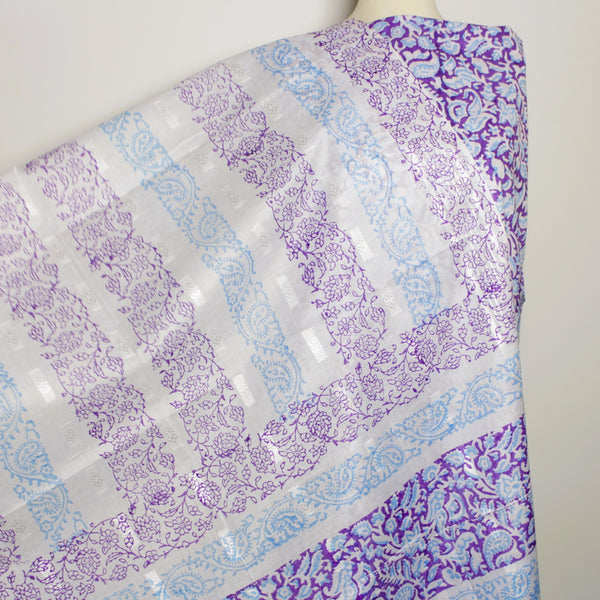 Icy Amethyst - Lawn - 2 pc - Block Printed