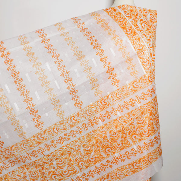 Marigold Blooms - Lawn - 2 PC - Block Printed