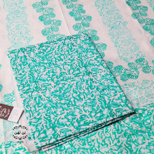 Sea Mist Melody - Lawn - Block Printed