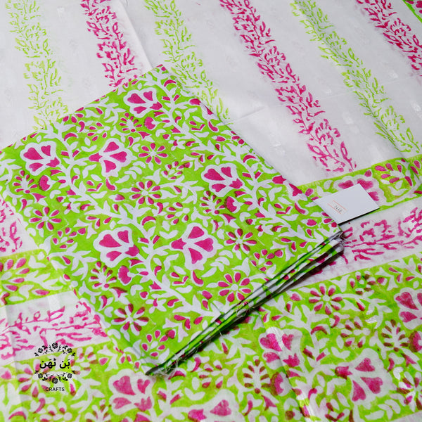 Lush Lime Love - Lawn - 2 PC - Block Printed