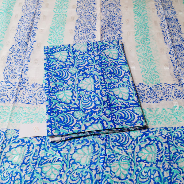 Chill Bloom Charm - Lawn - Block Printed