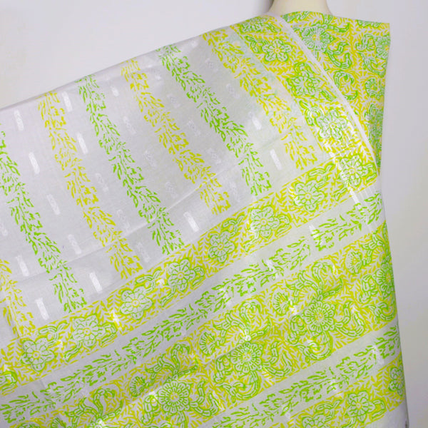 Lemon Stars - Lawn - 2 PC- Block Printed