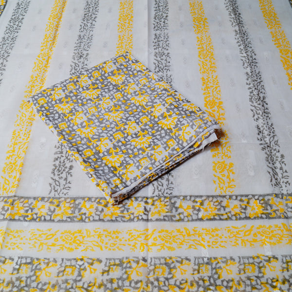 Sunbeam Shadow - Lawn - 2 PC - Block Printed