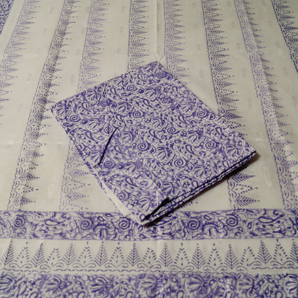 Lavender Tales - Lawn - Block Printed