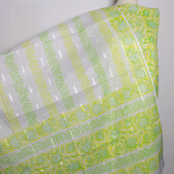 Lemon Garden - Lawn - 2 PC - Block Printed