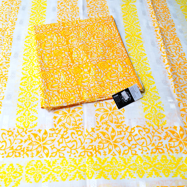 Sunshine - Lawn - 2 PC - Block Printed