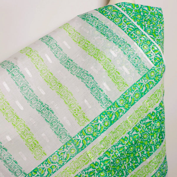 Forest Buds - Lawn - 2 PC - Block Printed