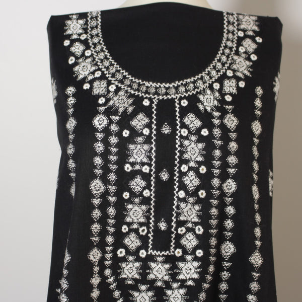 Black - Lawn Kurta (with mirror work)