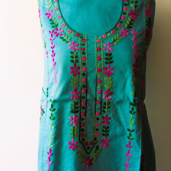 Caribbean - Lawn - Kurta (with neckline and border)