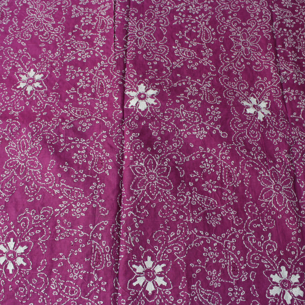 Magenta - Chikankari - Kurta + Dupatta