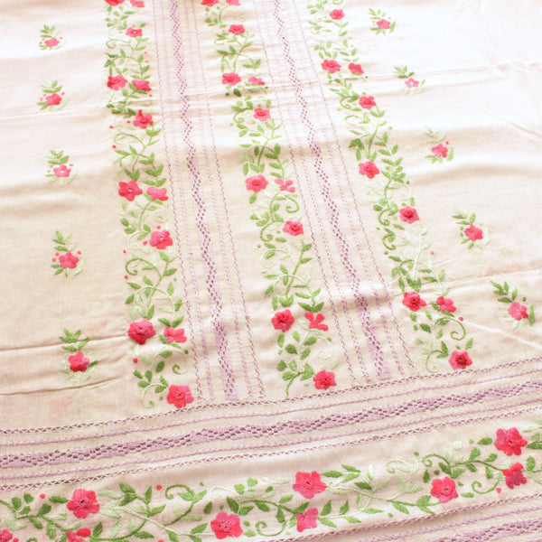 Lavender Canvas - Kurta (Tarkashi with mirror work)