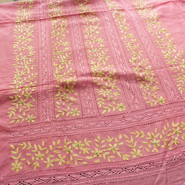 Priceless Pink - Kurta (Tarkashi with mirror work)