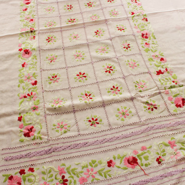 Lavender Garlands - Kurta (Tarkashi with mirror work)