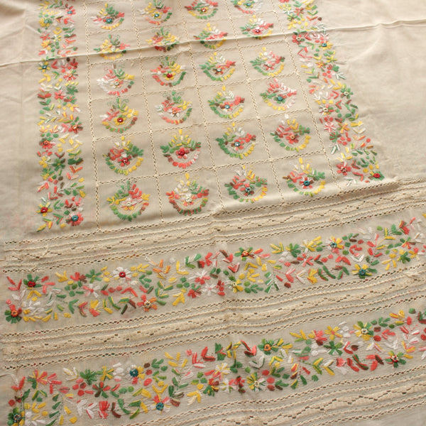 Caramel Bloom - Kurta (Tarkashi with mirror work)