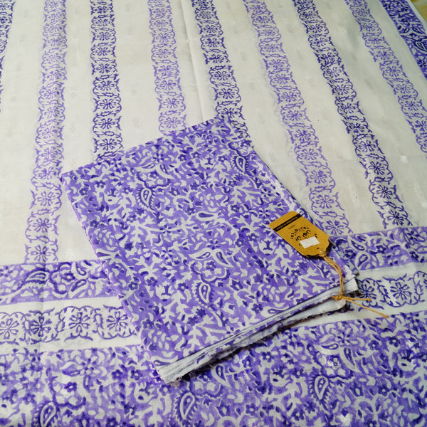 Lavender Love - Lawn - Block Printed