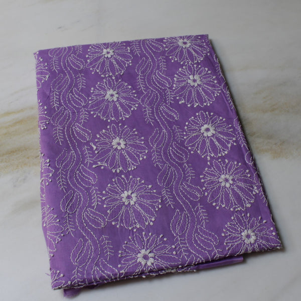 Lavender - Chikankari - Kurta & Dupatta