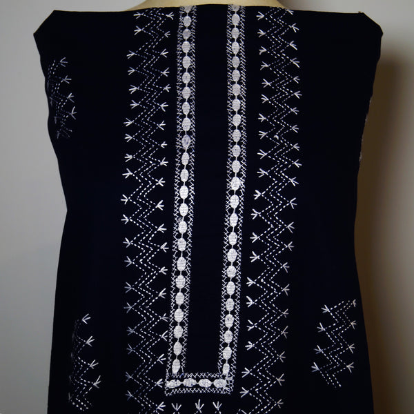 Navy Blue - Lawn - Tarkashi Kurta