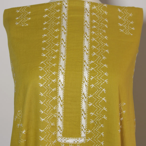 Olive - Lawn - Tarkashi Kurta