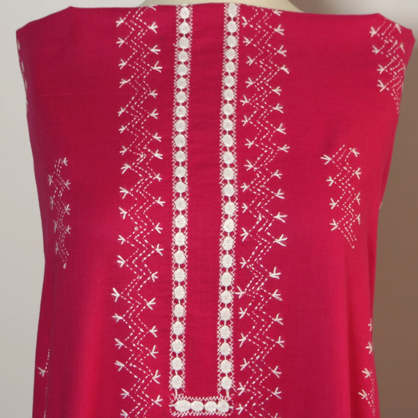 Hot Pink - Lawn - Tarkashi Kurta