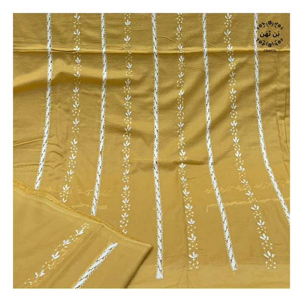 Honey Mustard - 3-PC Suit - (with tarkashi work)