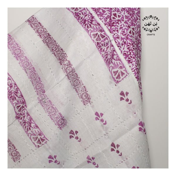 Very Berry - Lawn - 2 PC - Block Printed with Tarkashi Work