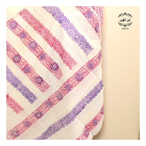 FUCHSIA FLORA - COTTON LAWN - 2 PC (with Tarkashi Work) - 601