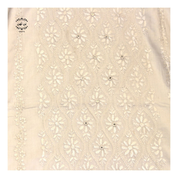 White - 3-PC Suit (with mirror work)