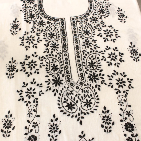 Noir Petals - Kurta (with mirror work)