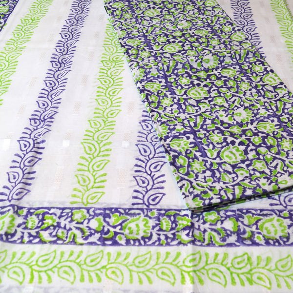 BOTANICAL BERRY - LAWN - 2 PC - BLOCK PRINTED - 2137