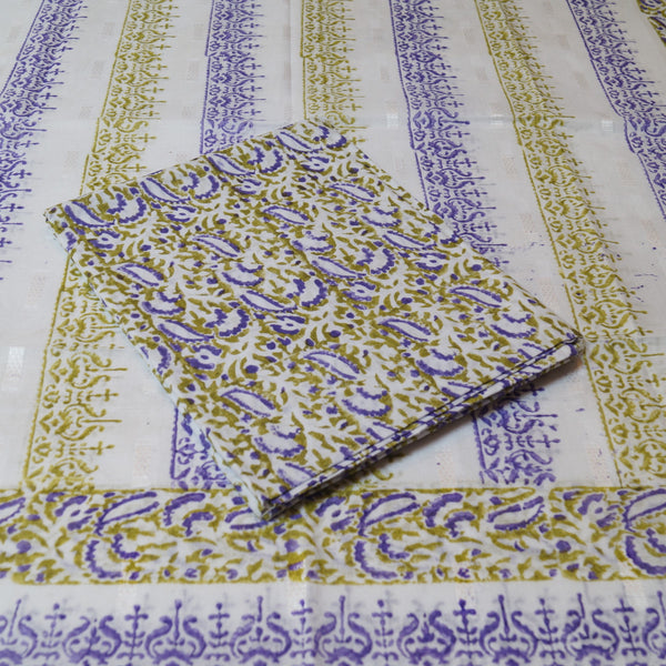 Olives & Berry - Lawn - 2 PC - Block Printed