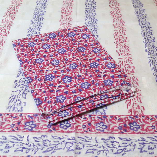 Cotton Candy - Lawn - 2 PC - Block Printed