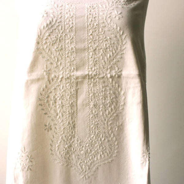 WHITE - LAWN KURTA - 2204