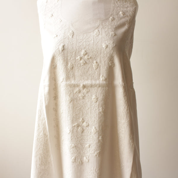 WHITE - LAWN KURTA - 2208
