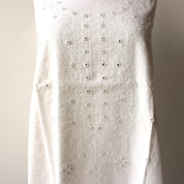 WHITE - LAWN KURTA - 2211