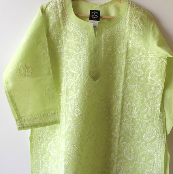 STITCHED - LUCKHNOWI CHIKANKARI KURTA - 2270