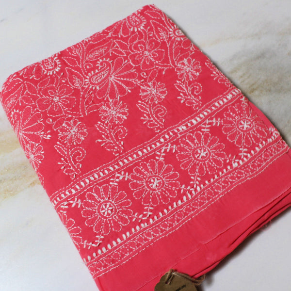 UNSTITCHED - LUCKHNOWI CHIKANKARI KURTA - 2286