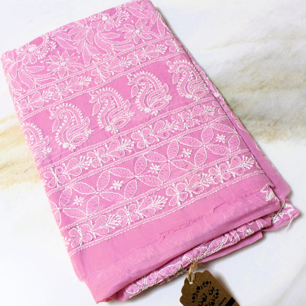 UNSTITCHED - LUCKHNOWI CHIKANKARI KURTA - 2299
