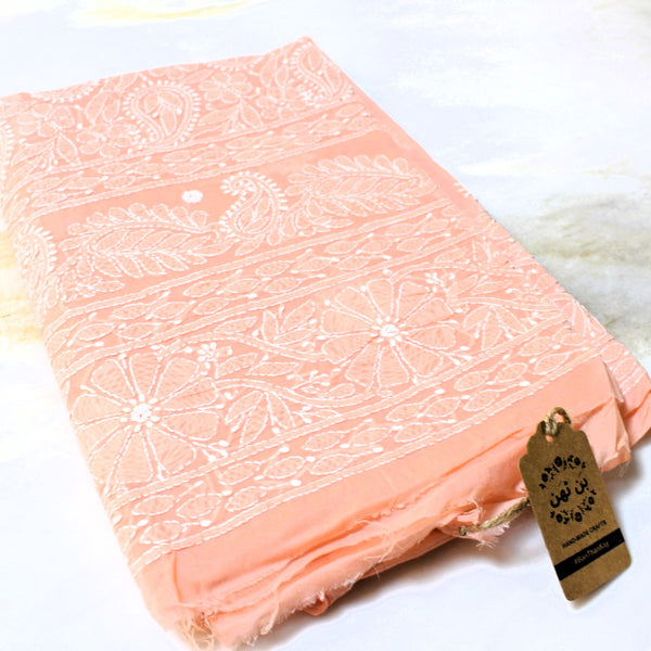 UNSTITCHED - LUCKHNOWI CHIKANKARI KURTA - 2303