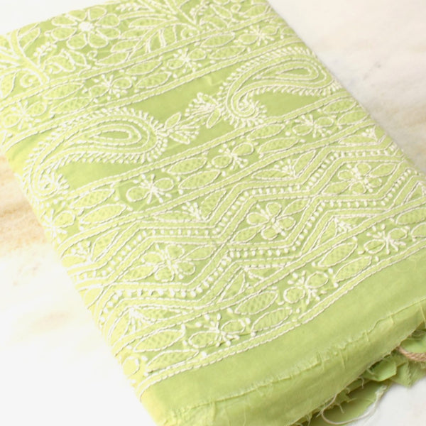 UNSTITCHED - LUCKHNOWI CHIKANKARI KURTA - 2307
