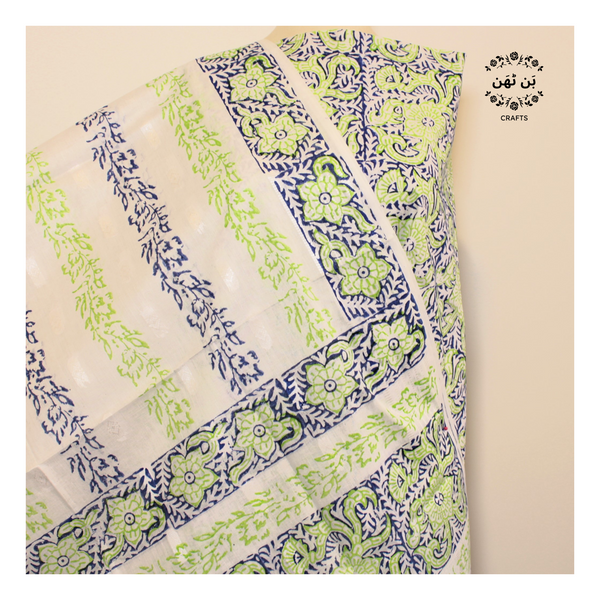 Zesty Flowers - Lawn - 2 pc - Block Printed