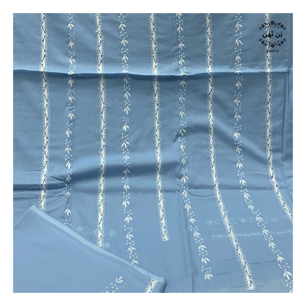 Powder Blue - 3-PC Suit - (with tarkashi work)
