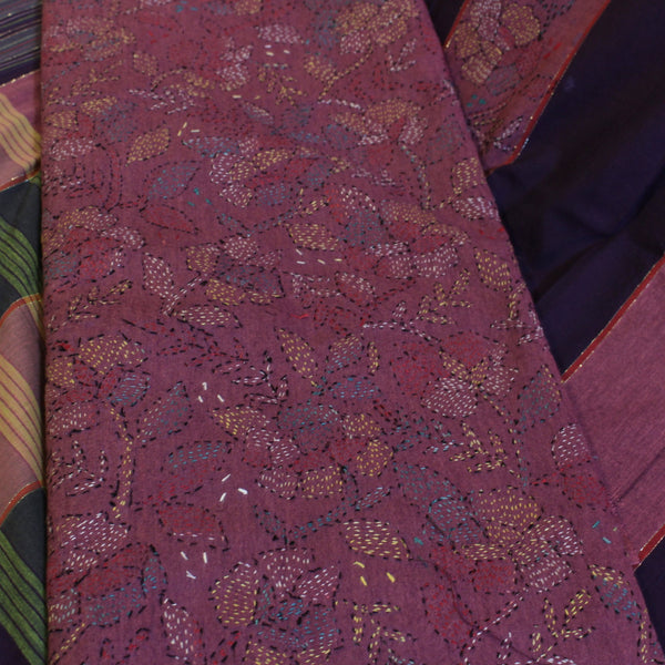 3-PC - KANTHA-KARI on KHADDAR - KV2-4015